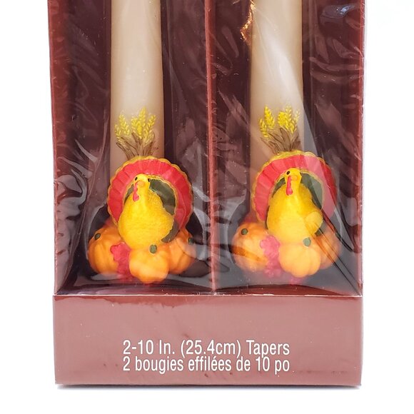 Vintage “Guild House” Sculptured Turkey Candles – 10” – Set of 2 – NEW - Picture 2 of 4